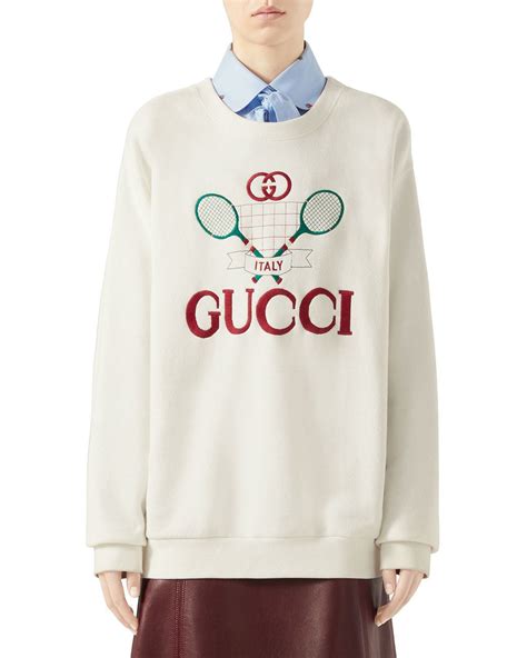 gucci pink sweater tennis|gucci bee embroidered sweater.